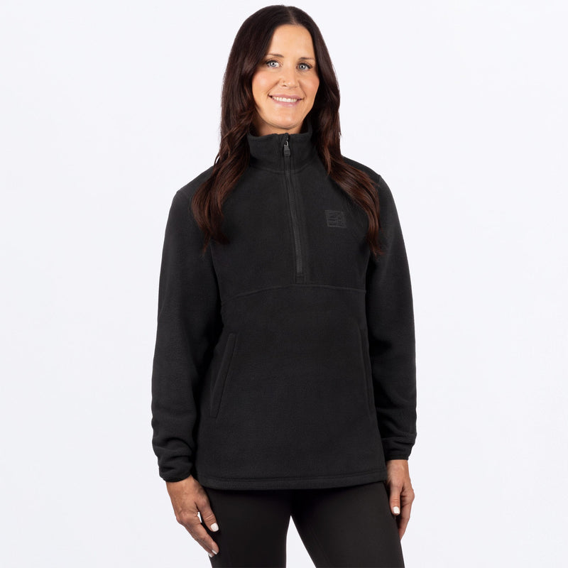 Chargez l'image dans la visionneuse de la galerie, WAspen_QuarterZipFleeceJacket_Black_SKU_261217-_1000_Front
