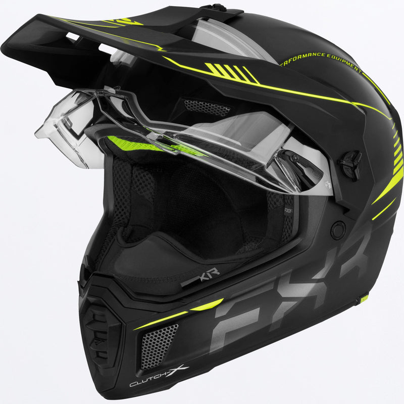 Chargez l'image dans la visionneuse de la galerie, Clutch-X-Pro_Helmet_HiVis_240641-_6500_open
