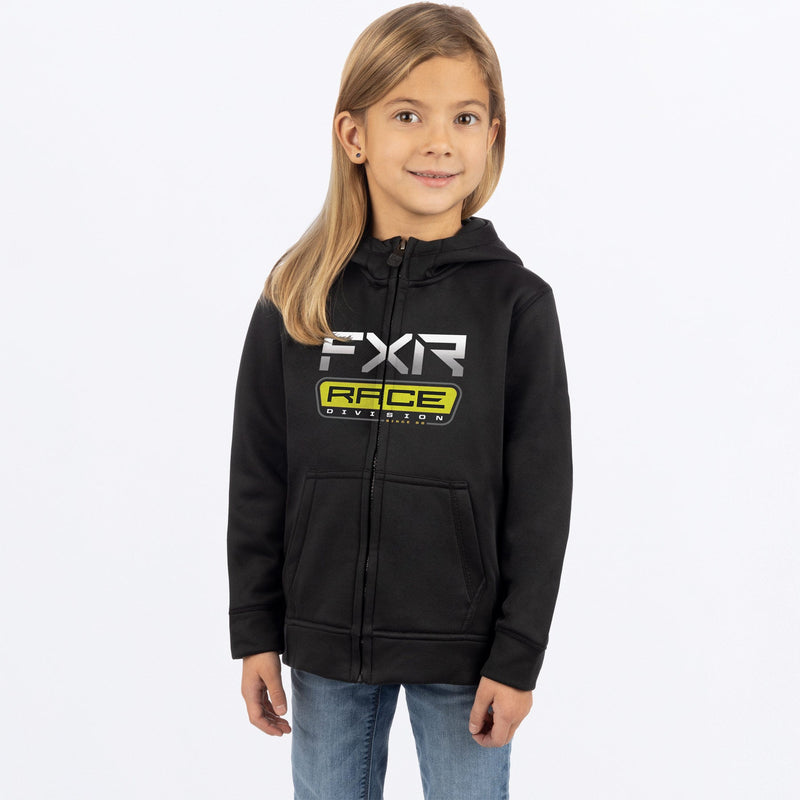 Chargez l'image dans la visionneuse de la galerie, ToddlerRaceDivTech_Hoodie_Y_BlackHiVis_241503-_1065_Front
