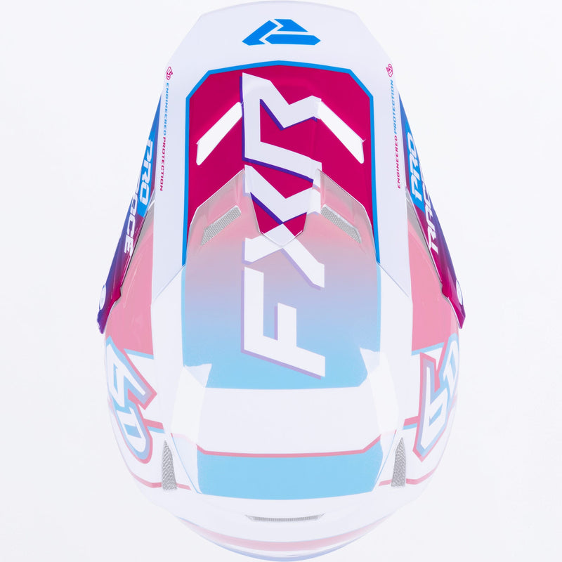 Chargez l'image dans la visionneuse de la galerie, ATR3Y_Helmet_Peak_BlueRazzWhite_251714-_4028_side1
