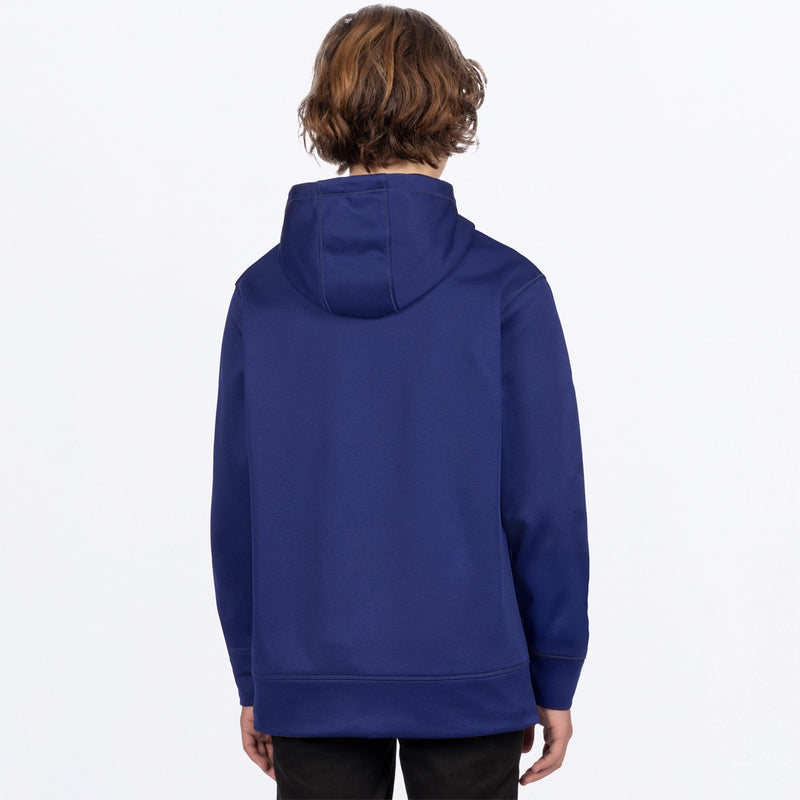 Chargez l'image dans la visionneuse de la galerie, YthHydrogenTechPO_Hoodie_DeepCobaltGrey_SKU_262212-_4505_Extra**hover**
