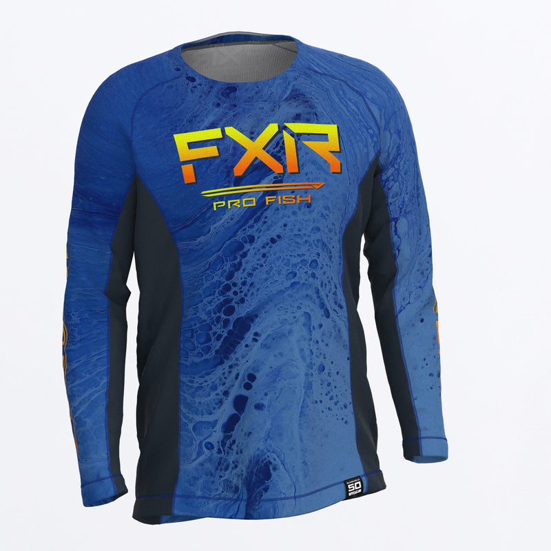 Chargez l'image dans la visionneuse de la galerie, Derby_UPF_Longsleeve_Y_BluehightideInferno_232271_4126_Front

