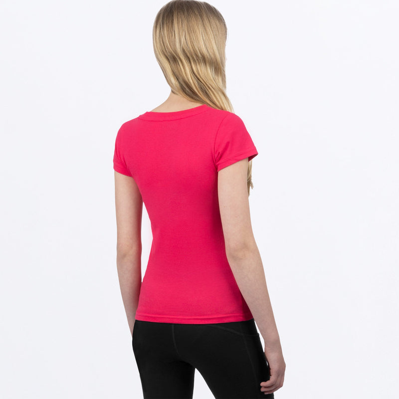 Chargez l'image dans la visionneuse de la galerie, Broadcast_Girls_Prem_TShirt_Y_RazzEPink_241553-_2894_back
