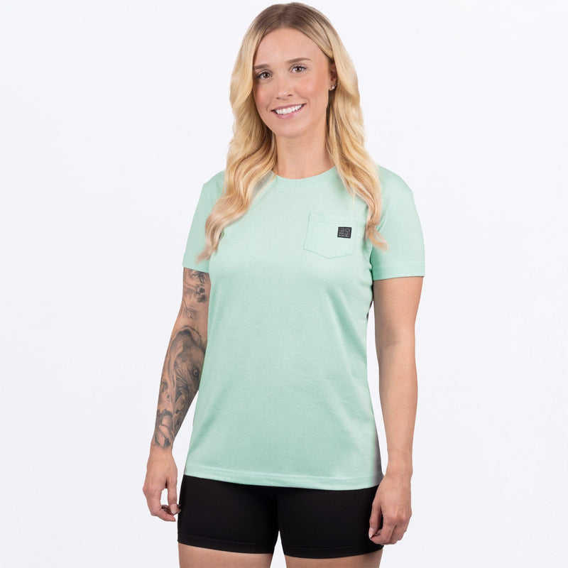 Chargez l'image dans la visionneuse de la galerie, WorkPocket_PremiumTShirt_W_LtSage_242222-_7000_Front
