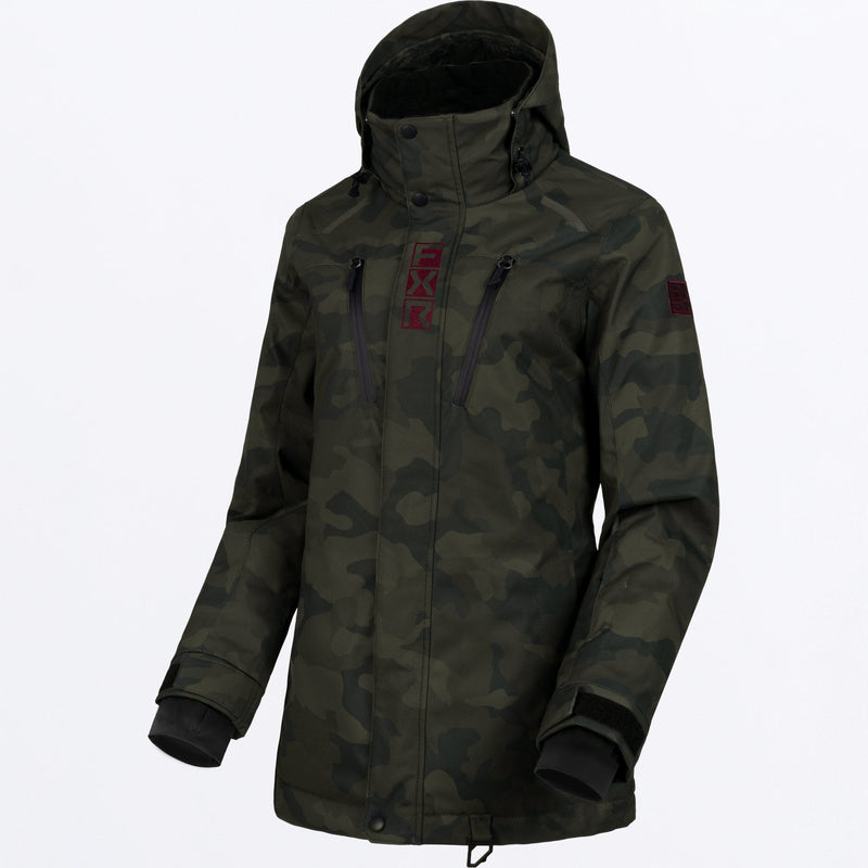 Chargez l'image dans la visionneuse de la galerie, Aerial_Jacket_W_ArmyCamoMerlot_250210-_7627_front

