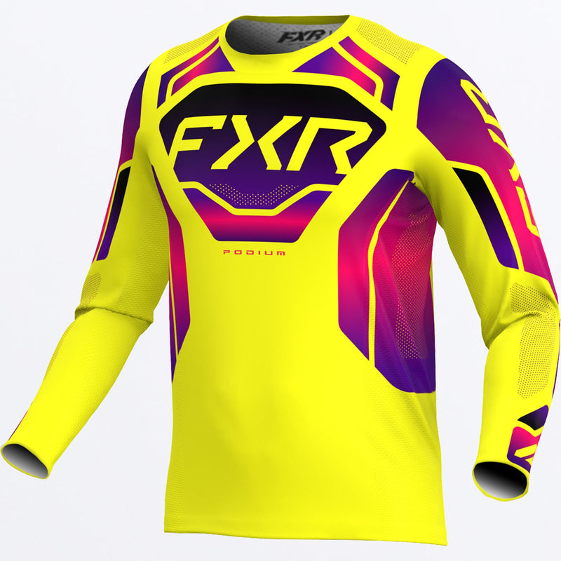 Chargez l'image dans la visionneuse de la galerie, PodiumRelayMX_Jersey_YellowRazzBlack_SKU_263336-_6028_Front
