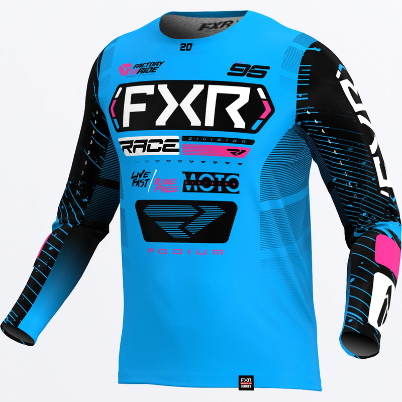 Chargez l'image dans la visionneuse de la galerie, CustomPodium_MXJersey_CyanBlkPink_253337-_1042_front
