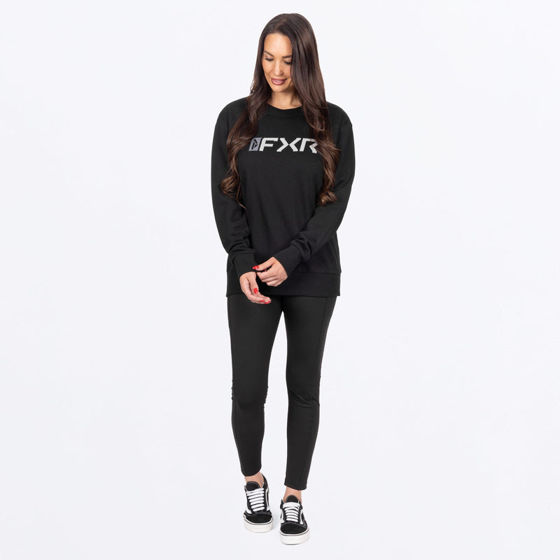 Chargez l'image dans la visionneuse de la galerie, WMiteredCottonCrewneck_Sweatshirt_BlackGrey_SKU_271215-_1005_Extra1
