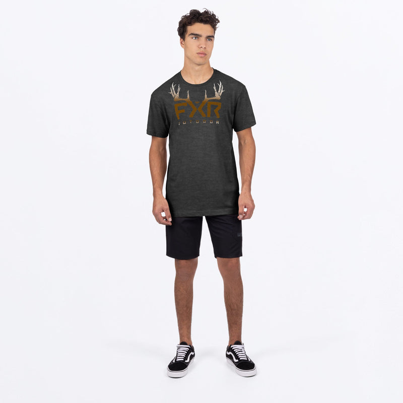 Chargez l'image dans la visionneuse de la galerie, Antler_PremiumTShirt_M_CharcoalHeatherCopper_242076-_0619_fullbody
