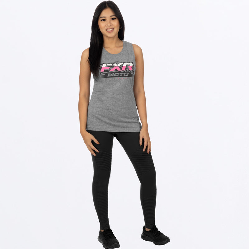 Chargez l'image dans la visionneuse de la galerie, Moto_Premium_Muscle_Tank_W_GreyHeatherEPink_232234_0794_frontFull**hover**

