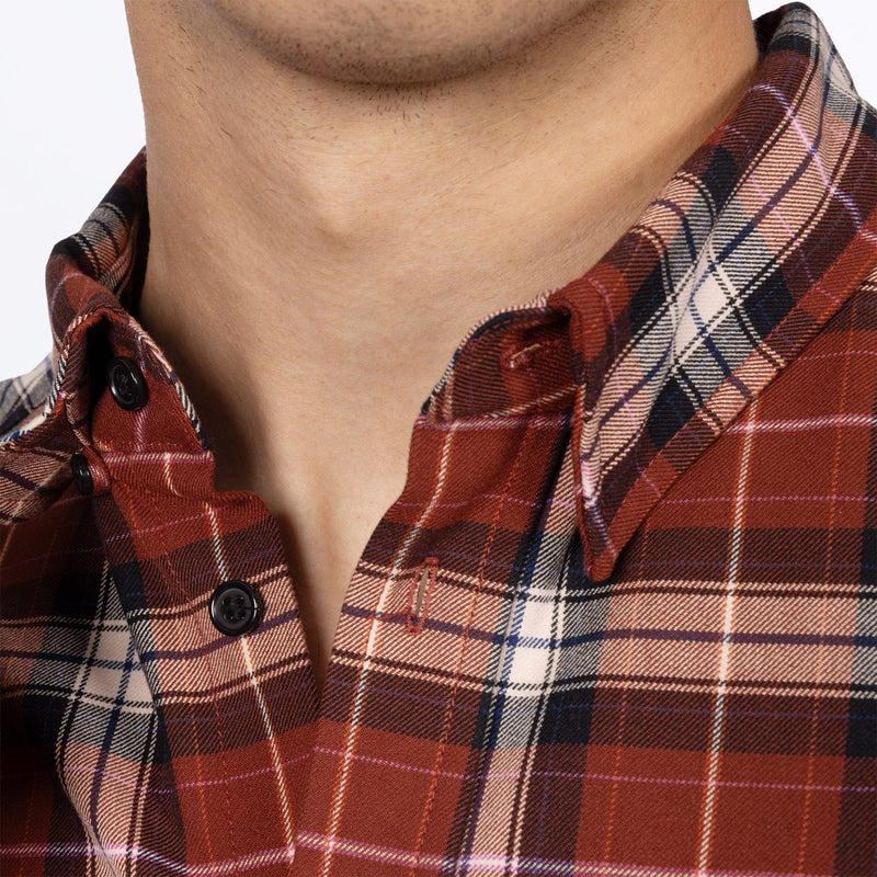 Chargez l'image dans la visionneuse de la galerie, MHDFlannel_Shirt_MaroonNavy_SKU_271116-_2545_Extra3
