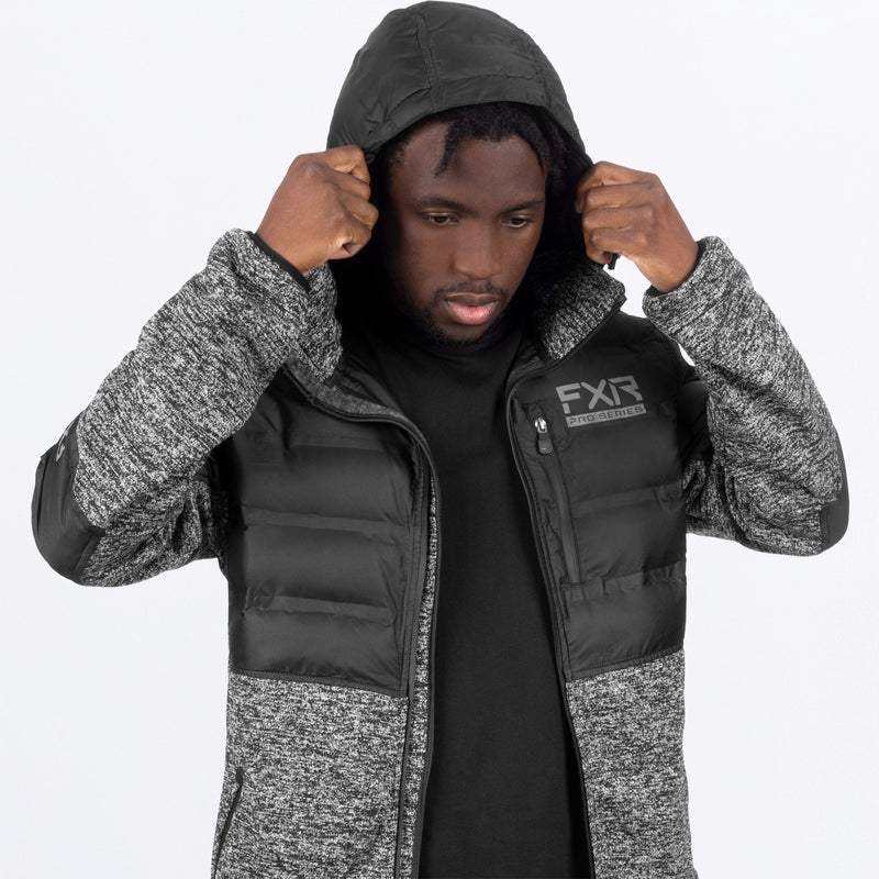 Chargez l'image dans la visionneuse de la galerie, ExcursionLiteHybridQuilted_Jacket_M_BlackGreyHeather_221133-_1007_Detail2
