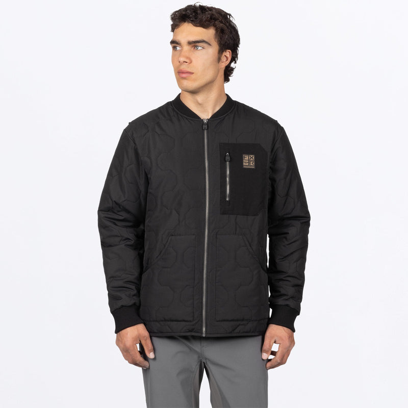 Chargez l'image dans la visionneuse de la galerie, MRigQuilted_Jacket_Black_SKU_270907-_1000_Front
