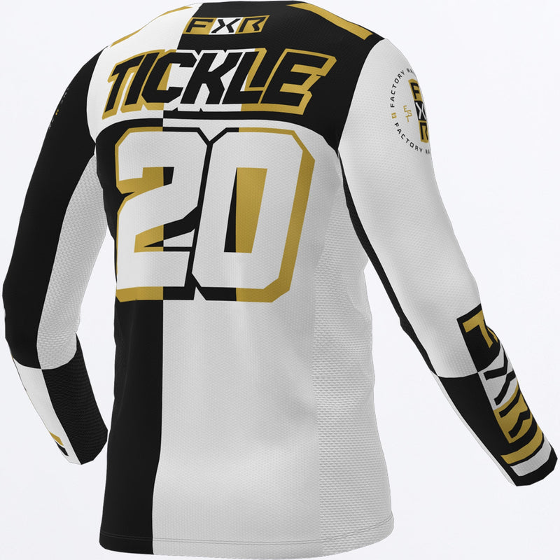 Chargez l'image dans la visionneuse de la galerie, PodiumProBattalion_MXJersey_WhiteBlk_243319-_0110_back

