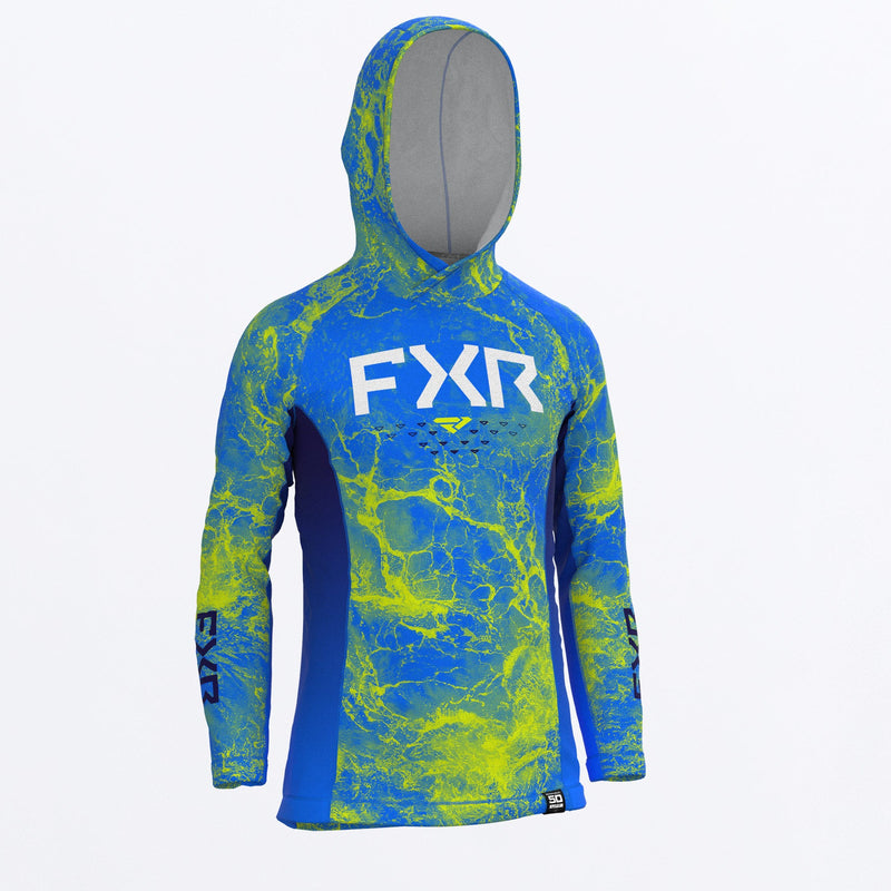Chargez l'image dans la visionneuse de la galerie, Attack_UPF_Hoodie_Y_BlueHivisRipple_232272_4166_Front
