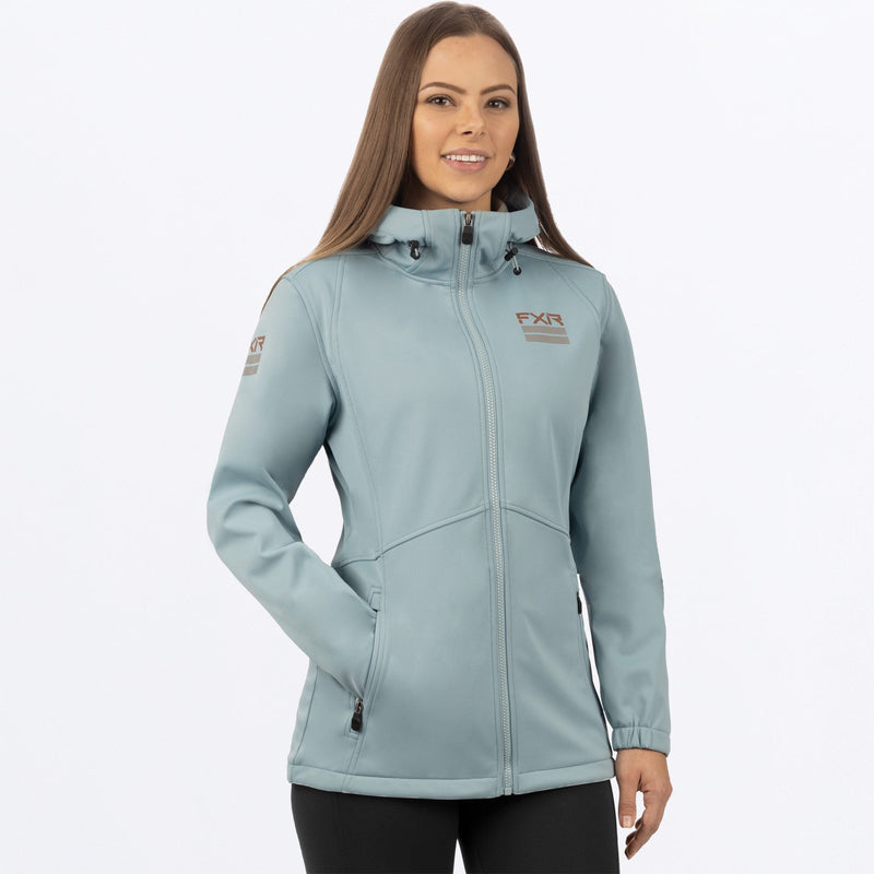 Chargez l'image dans la visionneuse de la galerie, Ridge_Softshell_Hoodie_W_LtSteelBlack_232200-_0310_front
