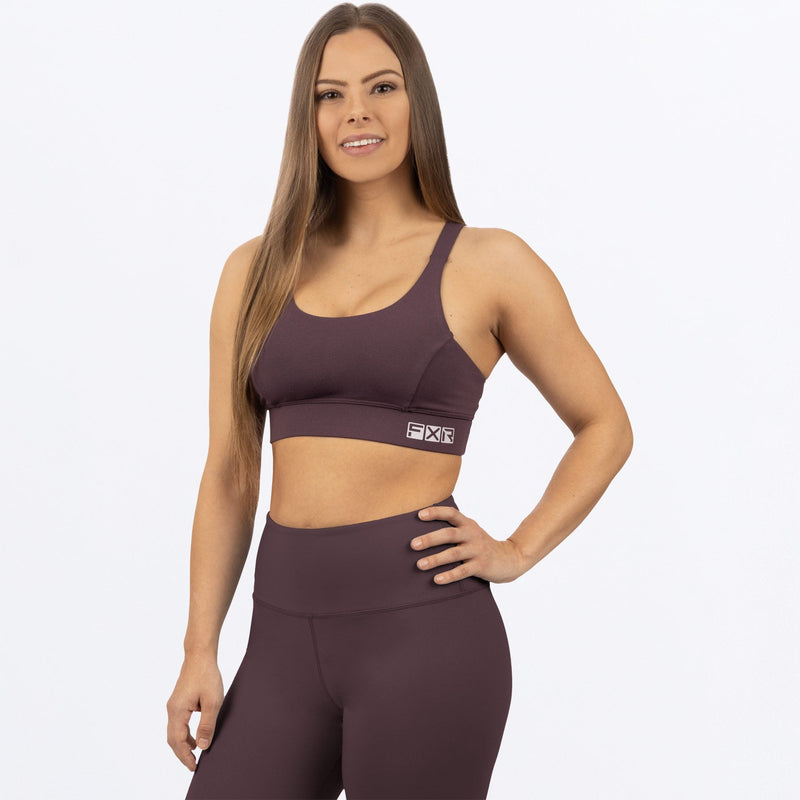 Chargez l'image dans la visionneuse de la galerie, Chakra_SportsBra_W_MutedGrapeDustyLilac_231438-_8487_front
