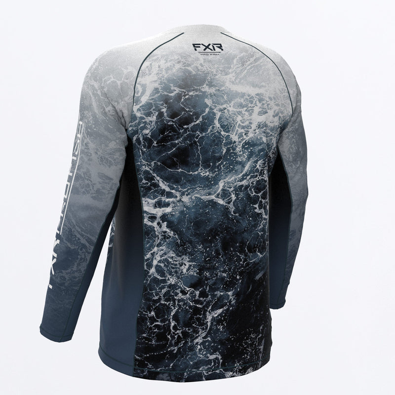 Chargez l'image dans la visionneuse de la galerie, Derby_UPF_Longsleeve_M_DarkSteelRippleGrey_232099_0305_back**hover**
