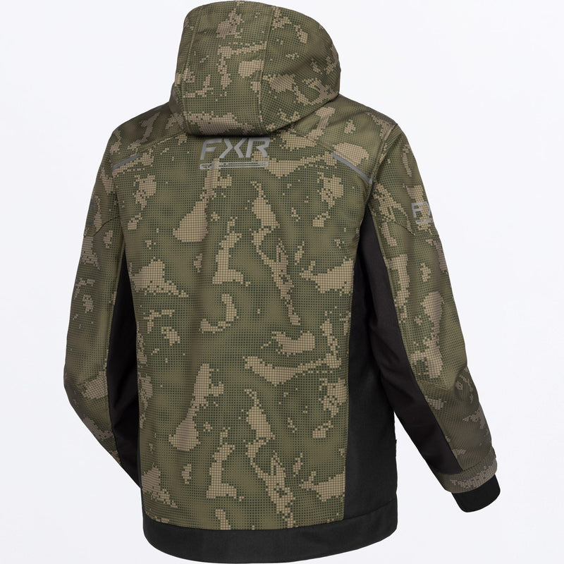 Chargez l'image dans la visionneuse de la galerie, MEvolutionFXTechShell_Jacket_MossShiftCoverBlack_SKU_270959-_7610_Extra
