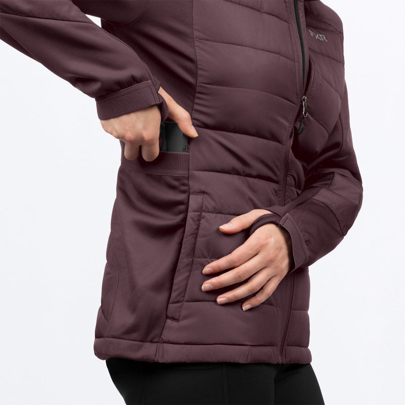 Chargez l'image dans la visionneuse de la galerie, Phoenix_Quilted_Hoodie_W_Raisin_261232-_8400_Extra4
