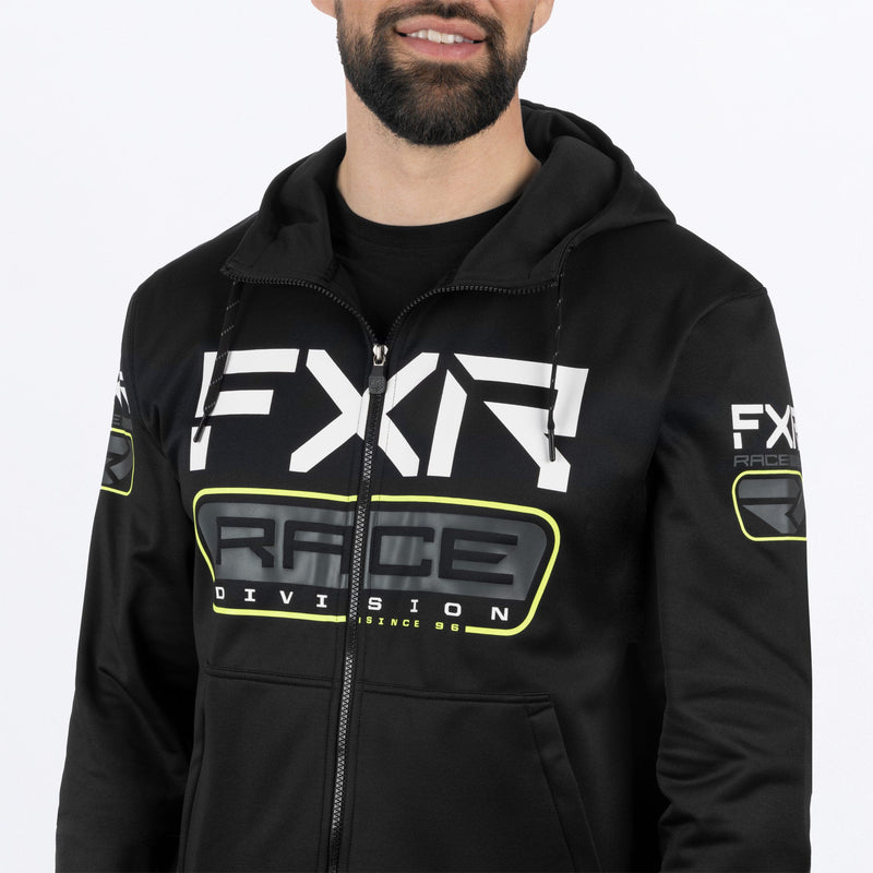 Chargez l'image dans la visionneuse de la galerie, RaceDiv_Tech_Hoodie_M_BlackHiVis_241113-_1065_Detail
