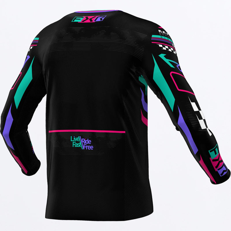 Chargez l'image dans la visionneuse de la galerie, Podium_GLADIATOR_MXJersey_BlackCoralMint_253335-_1093_back
