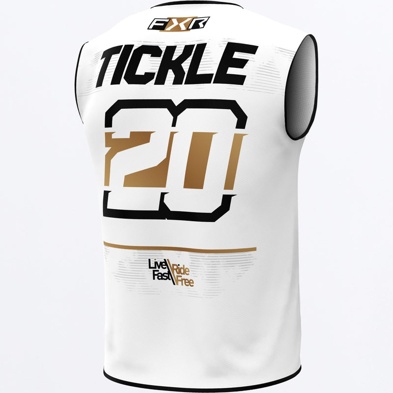 Chargez l'image dans la visionneuse de la galerie, CustomPodiumGladiator_PullOverVest_WhiteBlkGold_253477-_0110_back
