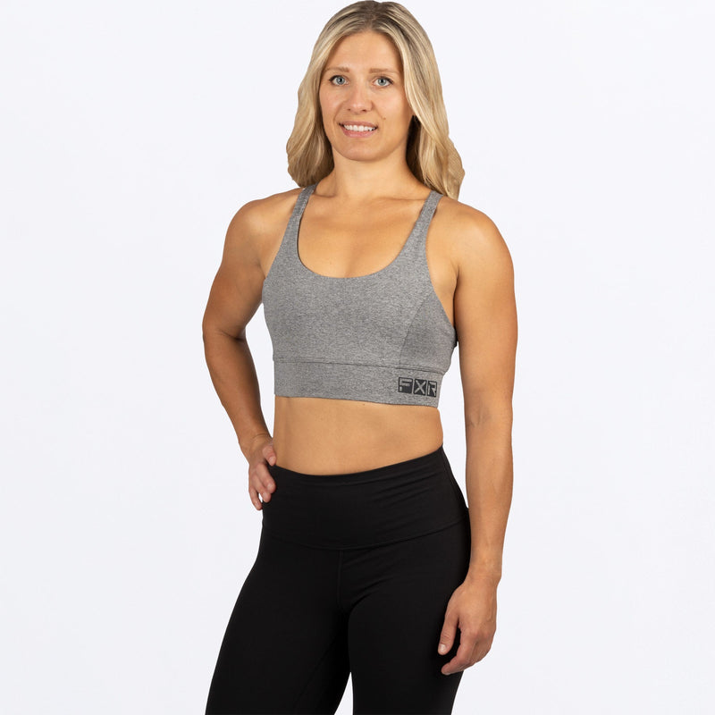 Chargez l'image dans la visionneuse de la galerie, Chakra_SportsBra_GreyHeatherGrey_231438-_0705_front
