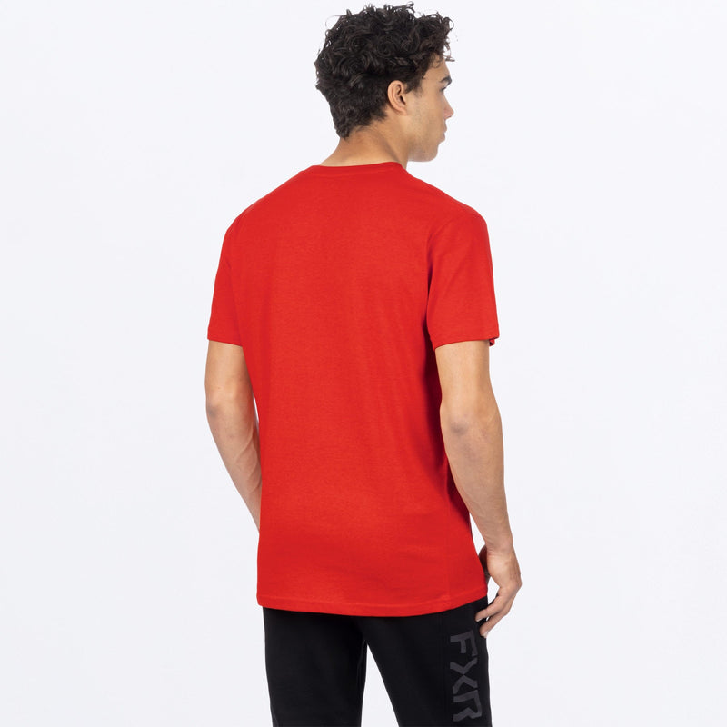Chargez l'image dans la visionneuse de la galerie, Podium_Prem_Shirt_M_RedHeatherBlack_241322_2110_back
