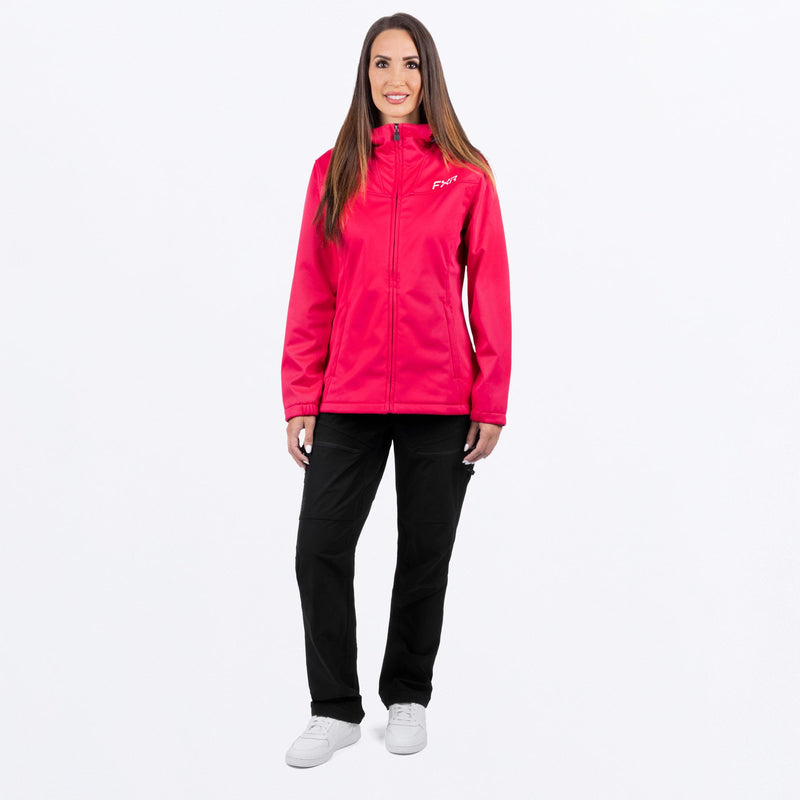 Chargez l'image dans la visionneuse de la galerie, RidgeSoftshell_Jacket_W_RazzCream_242200-_2801_FrontFull
