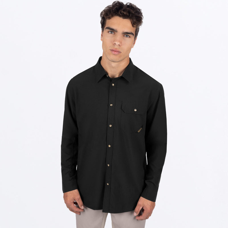 Chargez l'image dans la visionneuse de la galerie, MBreezePerformanceUPFLS_Shirt_Black_SKU_232043-_1000_Extra3
