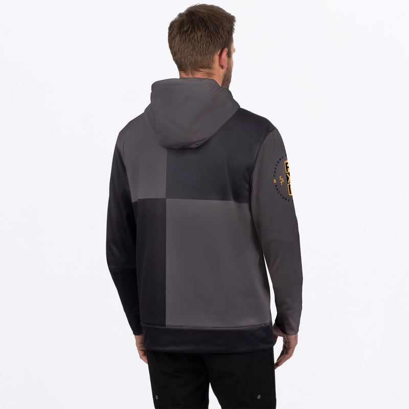 Chargez l'image dans la visionneuse de la galerie, MotoTechPO_Hoodie_M_BlackGrey_242039-_1005_back
