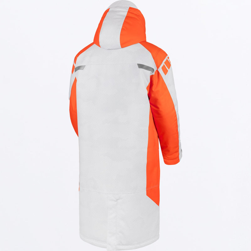 Chargez l'image dans la visionneuse de la galerie, WarmUp_Coat_WhiteHexOrange_250033-_0230_back
