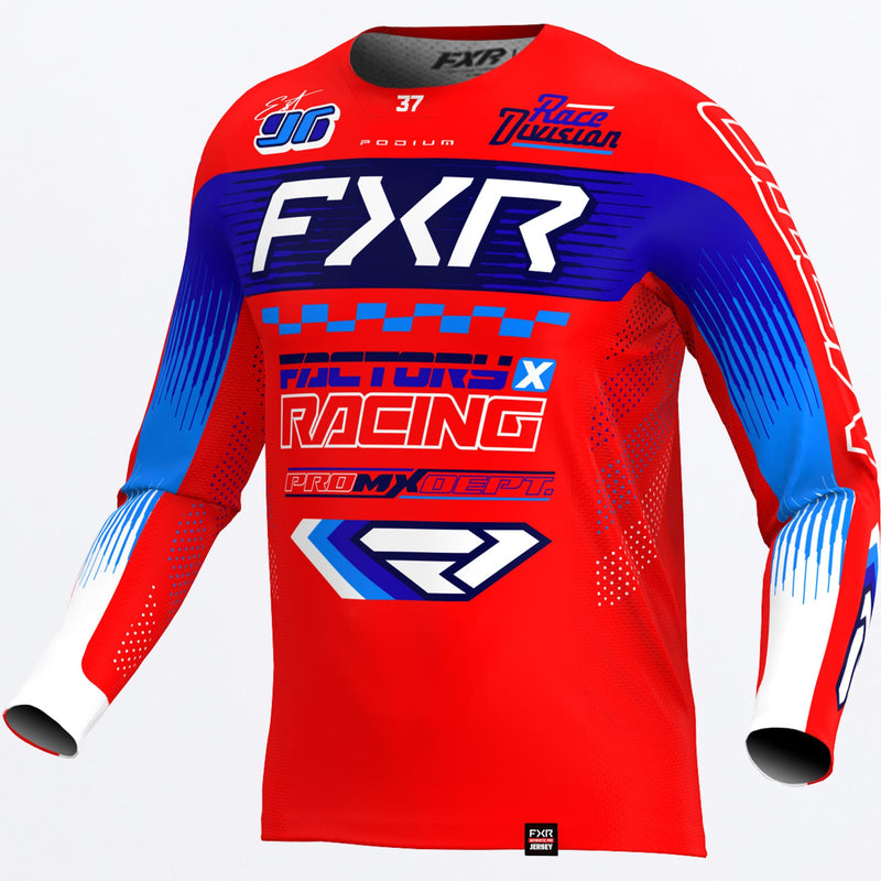Chargez l'image dans la visionneuse de la galerie, CustomPodiumGladiatorMX_Jersey_RedBlueWhite_SKU_263340-_2040_Front
