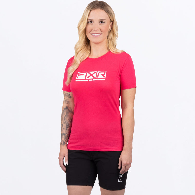Chargez l'image dans la visionneuse de la galerie, Podium_PremiumTShirt_W_RazzWhite_242227-_2801_Front

