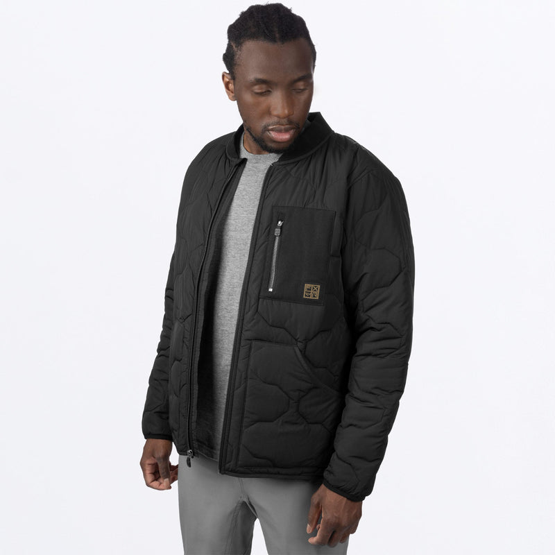 Chargez l'image dans la visionneuse de la galerie, UnisexRigQuilted_Jacket_Black_SKU_242034-_1000_Extra2

