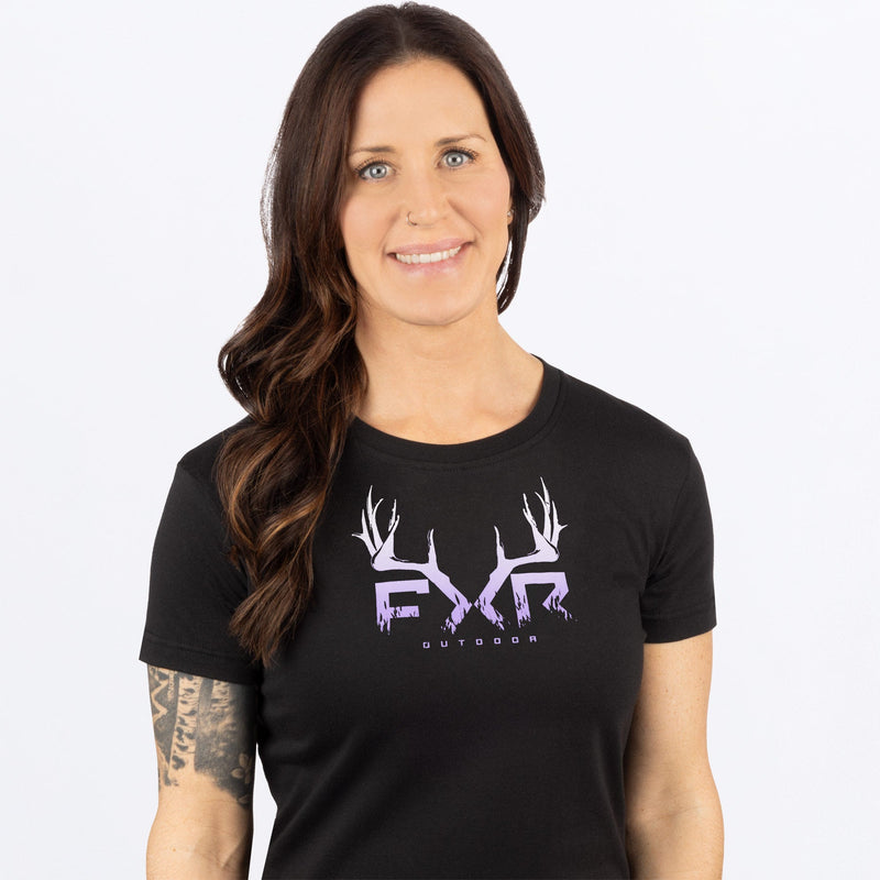 Chargez l'image dans la visionneuse de la galerie, Antler_PremiumTShirt_W_BlackLilac_251413-_1087_side
