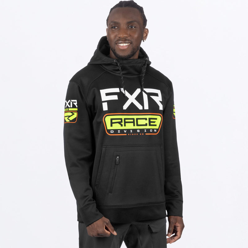 Chargez l'image dans la visionneuse de la galerie, RaceDiv_Tech_POHoodie_M_BlackHiVis_241121-_1065_front

