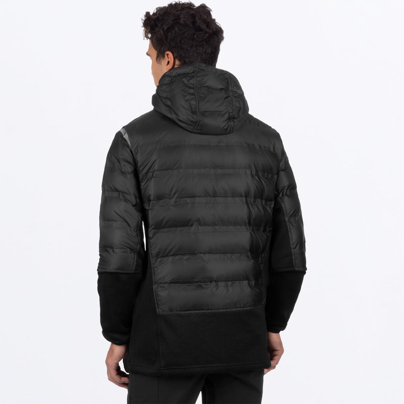Chargez l'image dans la visionneuse de la galerie, ExcursionLiteHybridQuilted_Jacket_M_BlackHivis_221133-_1065_back
