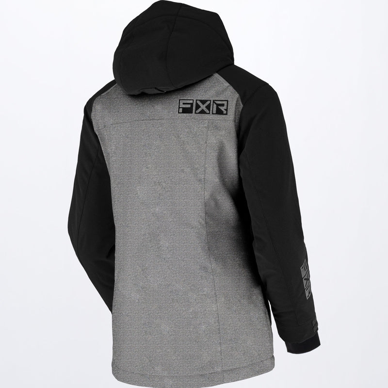 Chargez l'image dans la visionneuse de la galerie, Aerial_Jacket_W_GreyLinenHeatherBlack_210251-_0710_Back (1)
