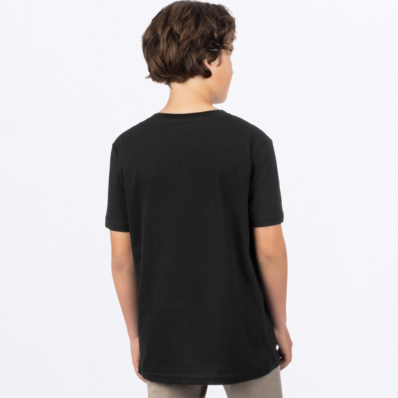 Chargez l'image dans la visionneuse de la galerie, YthMiteredPremium_T-Shirt_BlackHiVis_SKU_271516-_1065_Extra**hover**
