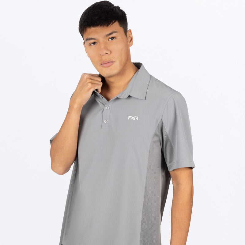 Chargez l'image dans la visionneuse de la galerie, MBreezePerformanceUPFPolo_Shirt_Grey_SKU_242082-_0500_Extra2
