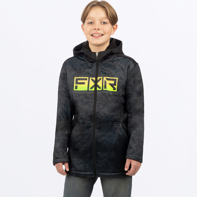 Chargez l'image dans la visionneuse de la galerie, Cast_Softshell_Jacket_Y_BlackrippleGlowstick_232291_1271_front
