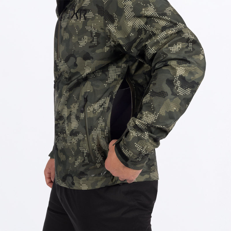 Chargez l'image dans la visionneuse de la galerie, MAdventureLiteTri-Laminate_Jacket_ArmyDriftCamo_SKU_262002-_7600_Extra6

