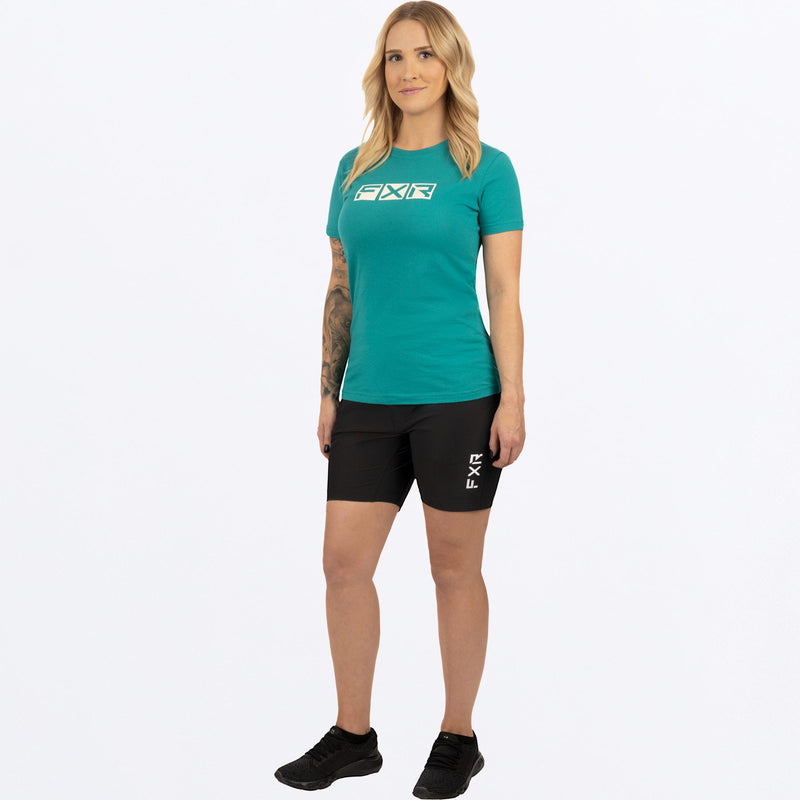 Chargez l'image dans la visionneuse de la galerie, Podium_Premium_TShirt_W_TealBone_232227_5501_fullbody
