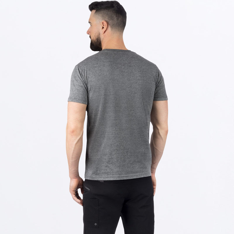 Chargez l'image dans la visionneuse de la galerie, RaceDiv_Prem_Shirt_M_CharHeatherHiVis_241319_0665_back
