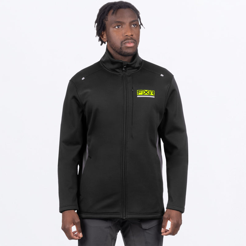 Chargez l'image dans la visionneuse de la galerie, ElevationTech_ZipUp_M_BlackHiVis_231101-_1065_front
