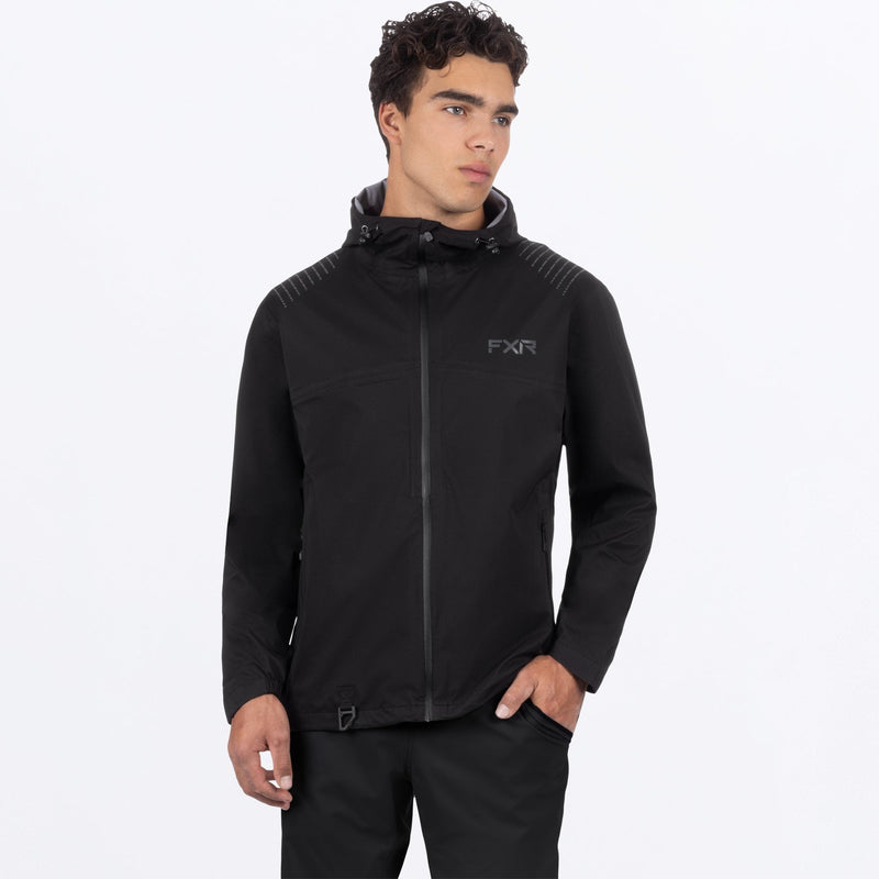 Chargez l'image dans la visionneuse de la galerie, MAdventureLiteTri-Laminate_Jacket_Black_SKU_242002-_1000_Front

