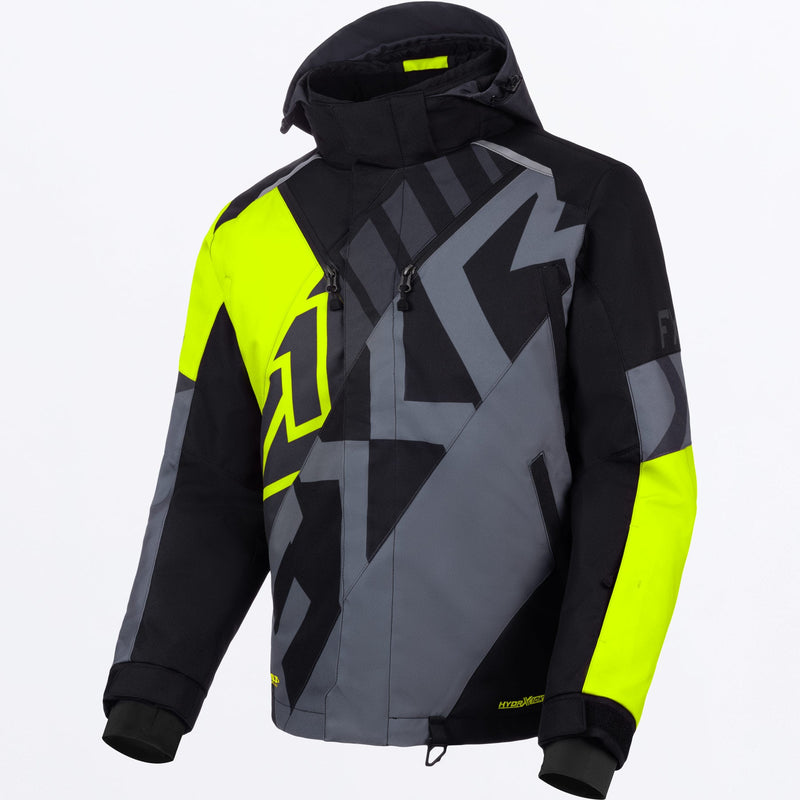 Chargez l'image dans la visionneuse de la galerie, MColdCrossCX_Jacket_HiVisBlackGrey_SKU_260024-_6510_Front
