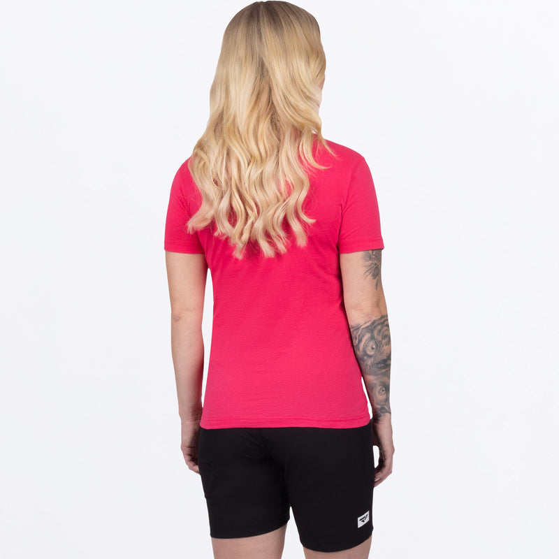 Chargez l'image dans la visionneuse de la galerie, Podium_PremiumTShirt_W_RazzWhite_242227-_2801_Back
